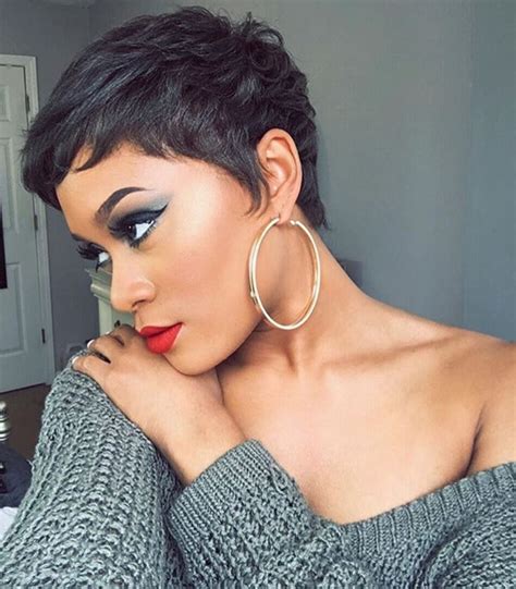 short pixie hair cuts for black hair|black girl natural pixie cut.